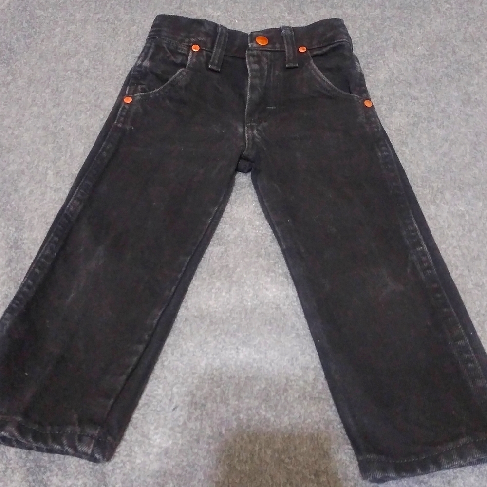 Black Wrangler Slim Jeans size 2T Boys